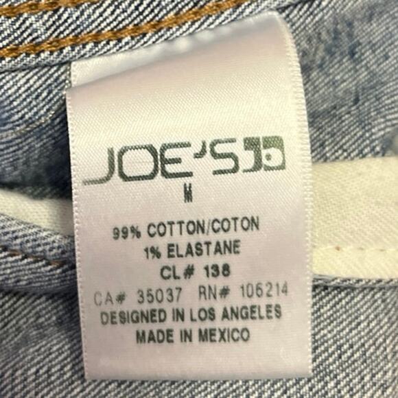 Joe's Dolores Women's Blue Button Down Long Sleeve Relaxed Denim Coat Jacket M - Picture 4 of 4